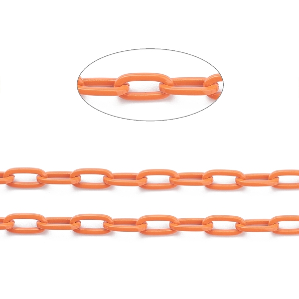 PandaHall Eco-friendly Spray Painted Handmade Brass Paperclip Chains, Flat Oval, Soldered, with Spool, Orange, 12.5x6.5x1.5mm, 32.8 feet...
PandaHall Eco-friendly Spray Painted Handmade Brass Paperclip Chains, Flat Oval, Soldered, with Spool, Orange, 12.5x6.5x1.5mm, 32.8 feet...