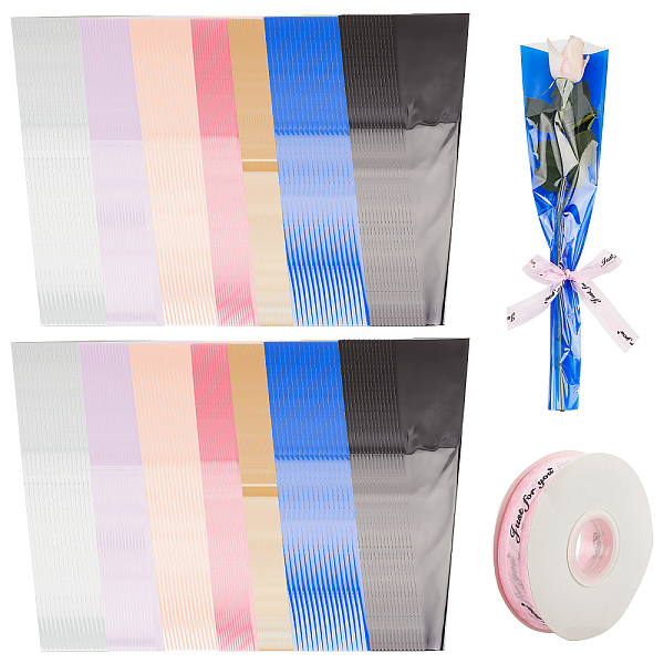 PandaHall CRASPIRE 210Pcs 7 Colors Plastic Flower Bouquets Wrapping Packaging, with 1 Roll Polyester Printed Organza Ribbons, Suitable for..., Multicolor
PandaHall CRASPIRE 210Pcs 7 Colors Plastic Flower Bouquets Wrapping Packaging, with 1 Roll Polyester Printed Organza Ribbons, Suitable for..., Multicolor