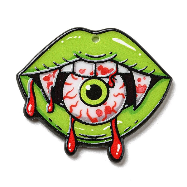 PandaHall Acrylic Pendant, Lip with Eye, Lawn Green, 35x39.5x2.5mm, Hole: 1.8mm Acrylic Lip
PandaHall Acrylic Pendant, Lip with Eye, Lawn Green, 35x39.5x2.5mm, Hole: 1.8mm Acrylic Lip