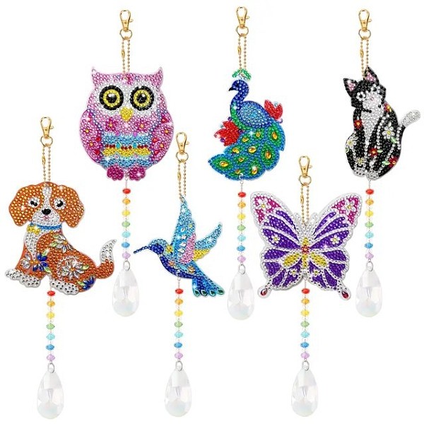 PandaHall Diamond Art Painting Suncatcher Kits, 5D Diamond Paintings Wind Chime Keychains, DIY Diamond Art Kits Hanging Ornament for Home...
PandaHall Diamond Art Painting Suncatcher Kits, 5D Diamond Paintings Wind Chime Keychains, DIY Diamond Art Kits Hanging Ornament for Home...