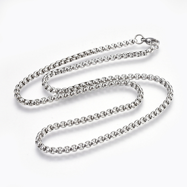 PandaHall 304 Stainless Steel Box chain Necklaces, with Lobster Claw Clasps, Stainless Steel Color, 19.7 inch(50cm), 3.5mm 304 Stainless...
PandaHall 304 Stainless Steel Box chain Necklaces, with Lobster Claw Clasps, Stainless Steel Color, 19.7 inch(50cm), 3.5mm 304 Stainless...