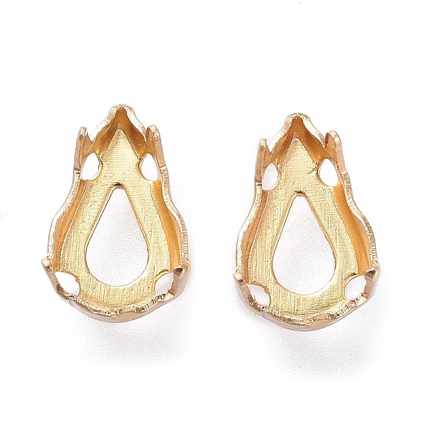 PandaHall Flat Teardrop Brass Sew on Prong Settings, Claw Settings for Pointed Back Rhinestone, Golden, 10x6x0.4mm, Fit for 6x10mm cabochon...
PandaHall Flat Teardrop Brass Sew on Prong Settings, Claw Settings for Pointed Back Rhinestone, Golden, 10x6x0.4mm, Fit for 6x10mm cabochon...