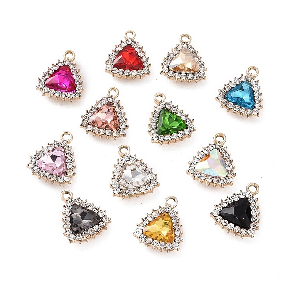 PandaHall Alloy Rhinestone Pendants, Light Gold Tone Triangle Charms, Mixed Color, 19x15.5x6mm, Hole: 2mm Alloy+Rhinestone Triangle..., Multicolor
PandaHall Alloy Rhinestone Pendants, Light Gold Tone Triangle Charms, Mixed Color, 19x15.5x6mm, Hole: 2mm Alloy+Rhinestone Triangle..., Multicolor