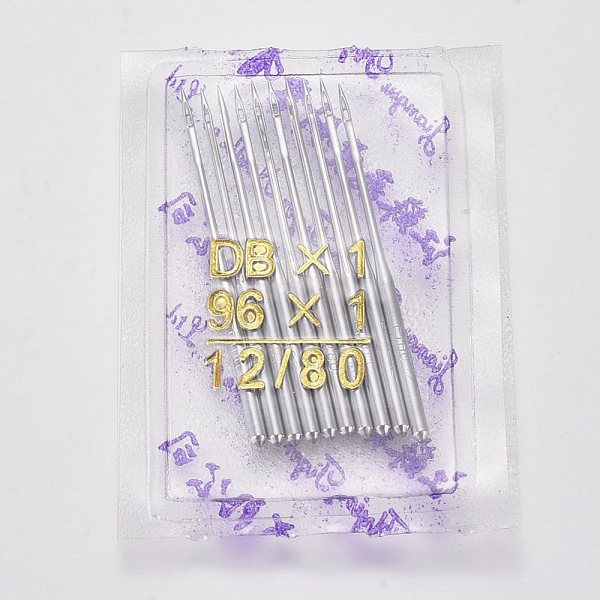 PandaHall Industrial Sewing Machine Needles Sets, Silver, Sizes 80/12, 37.7mm, Pin: 0.82~0.92mm Iron Silver
PandaHall Industrial Sewing Machine Needles Sets, Silver, Sizes 80/12, 37.7mm, Pin: 0.82~0.92mm Iron Silver