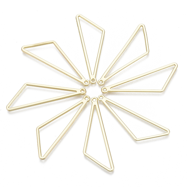 PandaHall Alloy Pendants, Triangle, Light Gold, 44x14x1mm, Hole: 1.4mm Alloy Triangle
PandaHall Alloy Pendants, Triangle, Light Gold, 44x14x1mm, Hole: 1.4mm Alloy Triangle
