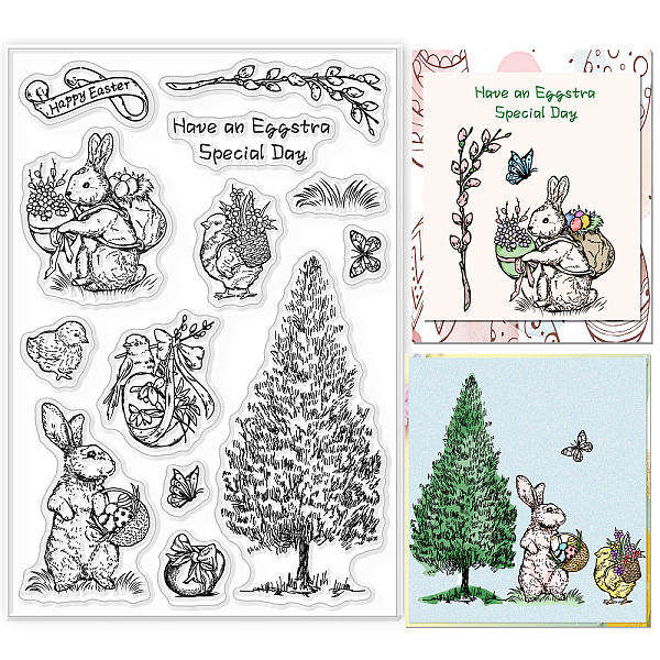 PandaHall GLOBLELAND Vintage Easter Day Clear Stamps Easter Bunny Silicone Stamps Easter Egg Chick Pine Tree Rubber Transparent Seal Stamps...
PandaHall GLOBLELAND Vintage Easter Day Clear Stamps Easter Bunny Silicone Stamps Easter Egg Chick Pine Tree Rubber Transparent Seal Stamps...