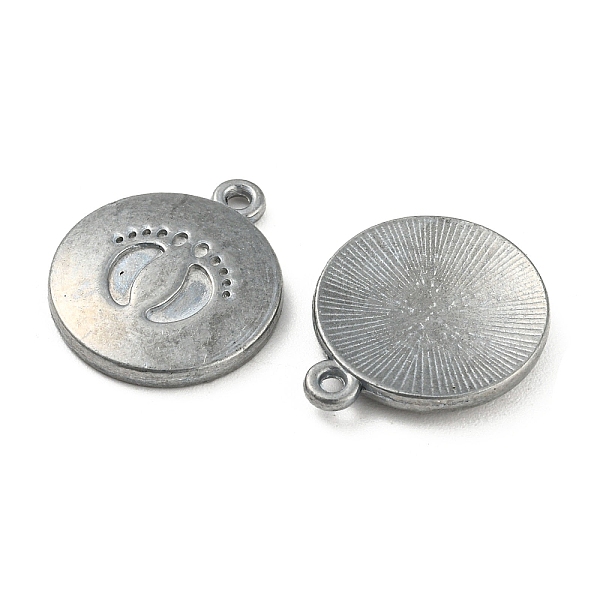 PandaHall Tibetan Style Alloy Pendants, Cadmium Free & Lead Free, Flat Round with Footprint Charms, Antique Silver, 18x15x2.5mm, Hole: 1.4mm...
PandaHall Tibetan Style Alloy Pendants, Cadmium Free & Lead Free, Flat Round with Footprint Charms, Antique Silver, 18x15x2.5mm, Hole: 1.4mm...