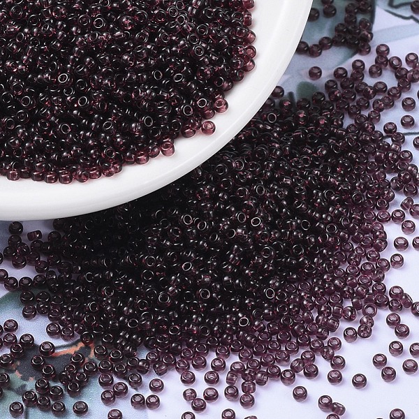 PandaHall MIYUKI Round Rocailles Beads, Japanese Seed Beads, (RR153) Dark Smoky Amethyst, 11/0, 2x1.3mm, Hole: 0.8mm, about 1100pcs/bottle..., Purple
PandaHall MIYUKI Round Rocailles Beads, Japanese Seed Beads, (RR153) Dark Smoky Amethyst, 11/0, 2x1.3mm, Hole: 0.8mm, about 1100pcs/bottle..., Purple