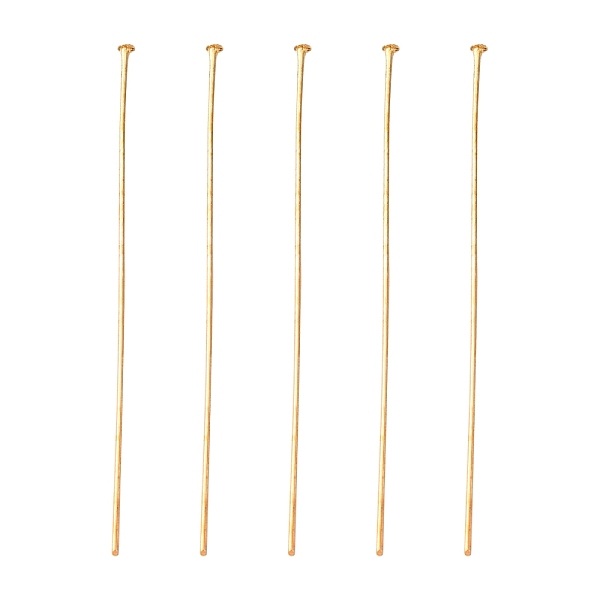 PandaHall Iron Flat Head Pins, Light Gold, 48x0.6mm, 22 Gauge, about 2300pcs/500g, Head: 1.5mm Iron
PandaHall Iron Flat Head Pins, Light Gold, 48x0.6mm, 22 Gauge, about 2300pcs/500g, Head: 1.5mm Iron