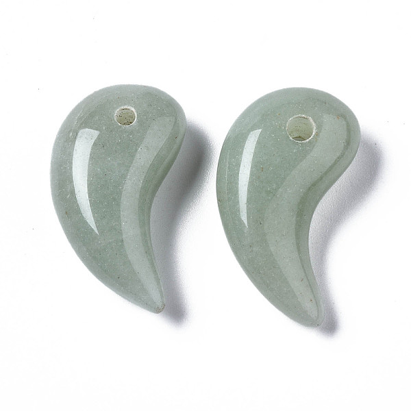 PandaHall Natural Green Aventurine Pendants, Comma, Magatama, 27~29x15~16x9~10mm, Hole: 2mm Green Aventurine Others
PandaHall Natural Green Aventurine Pendants, Comma, Magatama, 27~29x15~16x9~10mm, Hole: 2mm Green Aventurine Others