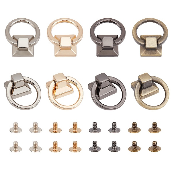 PandaHall WADORN 8 Sets Rotatable Ball Post Head Buttons with O Ring, 4 Colors Screwback Studs Metal Ring for Backpack Leather Craft Stud...
PandaHall WADORN 8 Sets Rotatable Ball Post Head Buttons with O Ring, 4 Colors Screwback Studs Metal Ring for Backpack Leather Craft Stud...