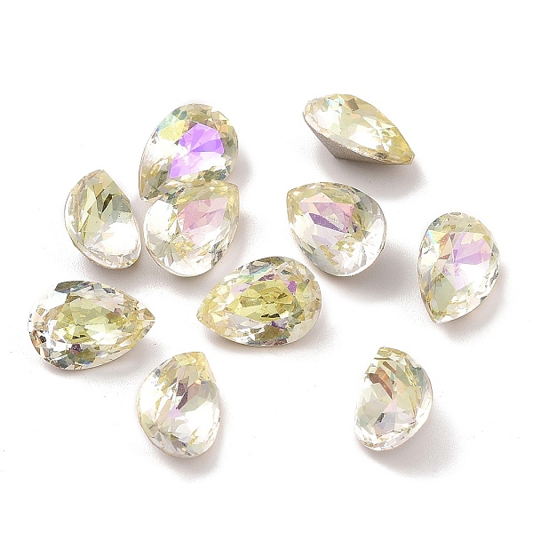 PandaHall Glass Rhinestone Cabochons, Pointed Back & Back Plated, Faceted, Teardop, Citrine, 10x7x5mm Glass Rhinestone Teardrop Orange
PandaHall Glass Rhinestone Cabochons, Pointed Back & Back Plated, Faceted, Teardop, Citrine, 10x7x5mm Glass Rhinestone Teardrop Orange