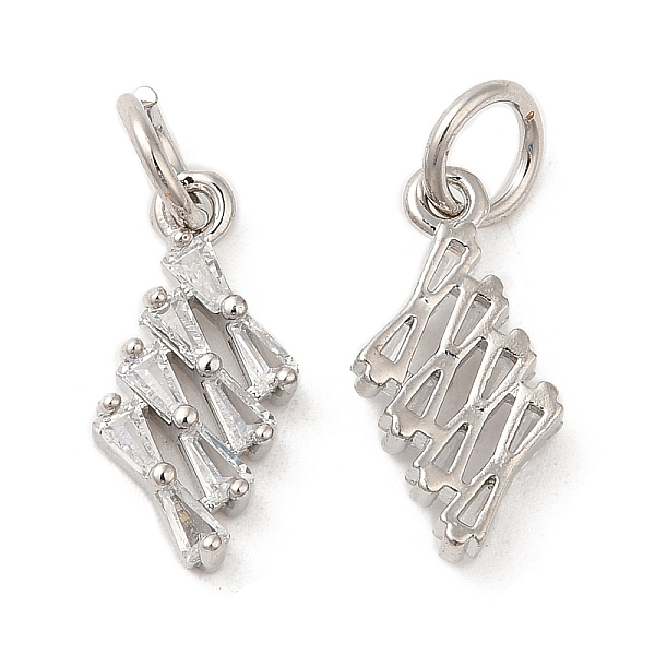 PandaHall Rack Plating Brass Pave Clear Cubic Zirconia Pendants, Rhombus Charms with Jump Ring, Long-Lasting Plated, Lead Free & Cadmium...
PandaHall Rack Plating Brass Pave Clear Cubic Zirconia Pendants, Rhombus Charms with Jump Ring, Long-Lasting Plated, Lead Free & Cadmium...