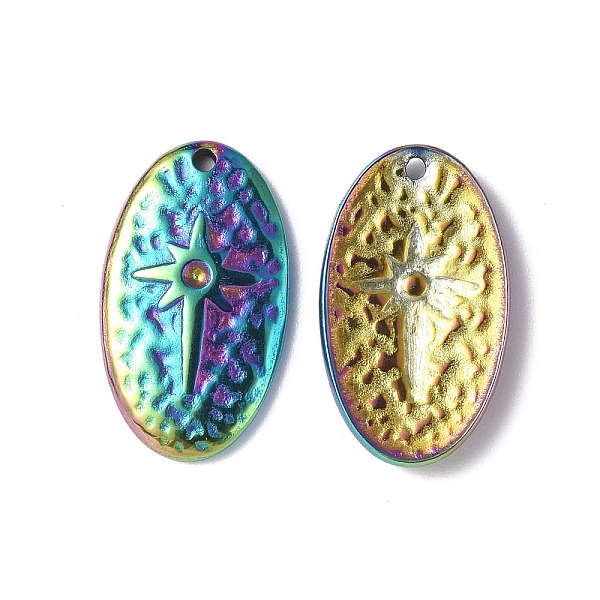 PandaHall Ion Plating(IP) 304 Stainless Steel Pendant Rhinestone Seting, Oval with Star, Rainbow Color, 20x11.5x2mm, Hole: 1mm, Fit for...
PandaHall Ion Plating(IP) 304 Stainless Steel Pendant Rhinestone Seting, Oval with Star, Rainbow Color, 20x11.5x2mm, Hole: 1mm, Fit for...