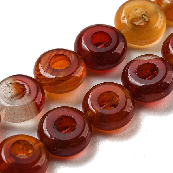 PandaHall Natural Red Agate Beads Strands, Rondelle, 10~10.5x4~4.5mm, Hole: 1.2mm, about 20pcs/strand, 7.95''(20.2cm) Red Agate Flat Round
PandaHall Natural Red Agate Beads Strands, Rondelle, 10~10.5x4~4.5mm, Hole: 1.2mm, about 20pcs/strand, 7.95''(20.2cm) Red Agate Flat Round