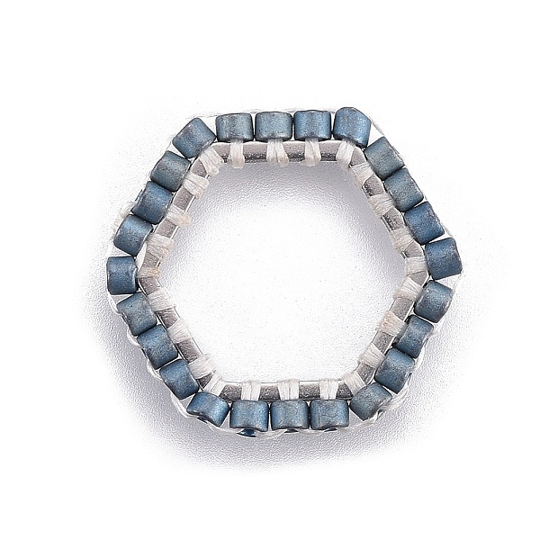 PandaHall MIYUKI & TOHO Handmade Japanese Seed Beads, with 304 Stainless Steel Link Rings, Loom Pattern, Hexagon, Silver, Marine Blue...
PandaHall MIYUKI & TOHO Handmade Japanese Seed Beads, with 304 Stainless Steel Link Rings, Loom Pattern, Hexagon, Silver, Marine Blue...