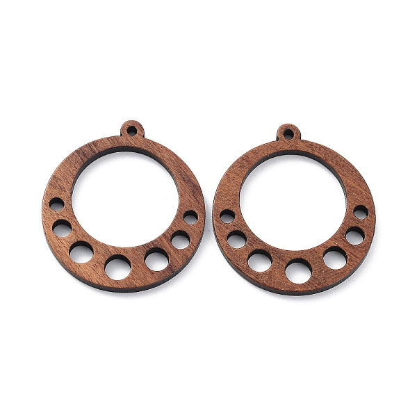 PandaHall Walnut Wood Laser Cut Pendants, Hollow Charms, Undyed, Ring, 33x30x2.3mm, Hole: 1.5mm Wood Ring Brown
PandaHall Walnut Wood Laser Cut Pendants, Hollow Charms, Undyed, Ring, 33x30x2.3mm, Hole: 1.5mm Wood Ring Brown