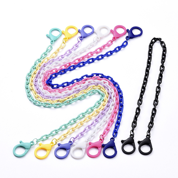 PandaHall Personalized ABS Plastic Cable Chain Necklaces, Eyeglass Chains, Handbag Chains, with Plastic Lobster Claw Clasps, Mixed Color..., Multicolor
PandaHall Personalized ABS Plastic Cable Chain Necklaces, Eyeglass Chains, Handbag Chains, with Plastic Lobster Claw Clasps, Mixed Color..., Multicolor