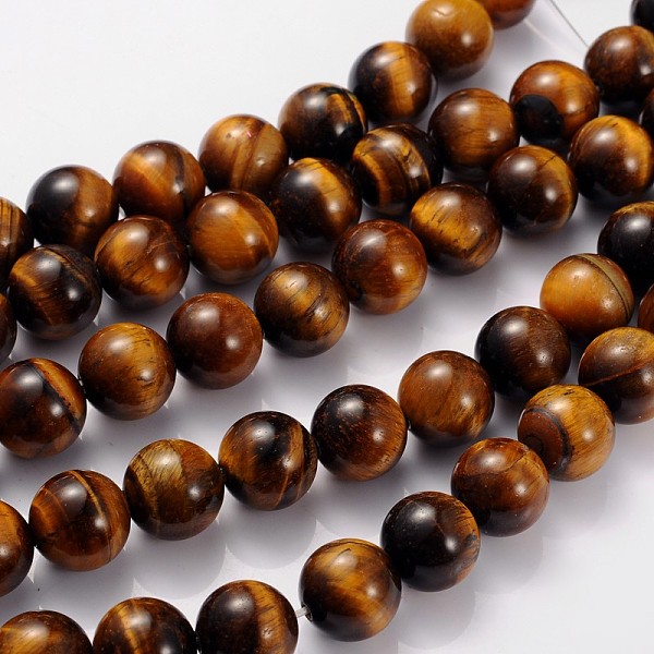 PandaHall Gemstone Beads Strands, Round, Tiger Eye, about 12mm in diameter, hole: 1mm, 33pcs/strand, 15.5 inch Tiger Eye Round Gold
PandaHall Gemstone Beads Strands, Round, Tiger Eye, about 12mm in diameter, hole: 1mm, 33pcs/strand, 15.5 inch Tiger Eye Round Gold