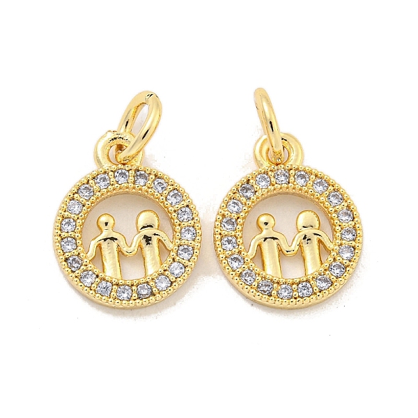 PandaHall Brass Micro Pave Clear Cubic Zirconia Charms, Round with Human, Golden, 12.5x10x1.5mm, Hole: 3mm Brass+Cubic Zirconia Round Clear
PandaHall Brass Micro Pave Clear Cubic Zirconia Charms, Round with Human, Golden, 12.5x10x1.5mm, Hole: 3mm Brass+Cubic Zirconia Round Clear