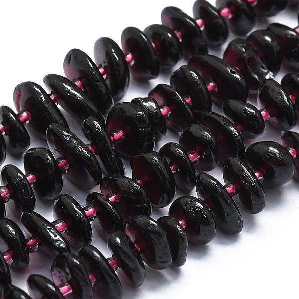 PandaHall Natural Red Garnet Beads Strands, with Seed Beads, Flat, 8~12x7~10x2~3mm, Hole: 1mm, about 85pcs/strand, 15.55''(39.5cm) Garnet...
PandaHall Natural Red Garnet Beads Strands, with Seed Beads, Flat, 8~12x7~10x2~3mm, Hole: 1mm, about 85pcs/strand, 15.55''(39.5cm) Garnet...