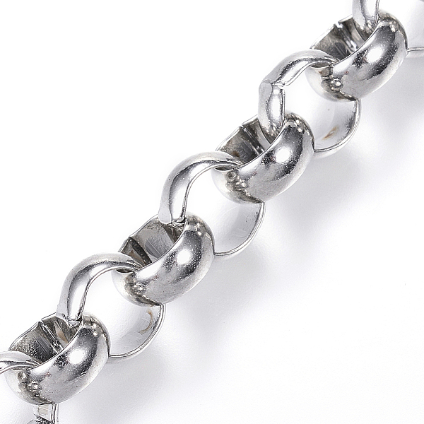 PandaHall 304 Stainless Steel Rolo Chain, Unwelded, Stainless Steel Color, 7x2.5mm 304 Stainless Steel
PandaHall 304 Stainless Steel Rolo Chain, Unwelded, Stainless Steel Color, 7x2.5mm 304 Stainless Steel