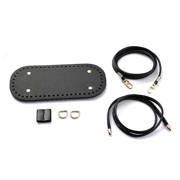 PandaHall (Defective Closeout Sale: Metal Oxidation), DIY PU Leather Knitting Crochet Bags, with Bottom, Drawstring and Shoulder Strap, for..., Black
PandaHall (Defective Closeout Sale: Metal Oxidation), DIY PU Leather Knitting Crochet Bags, with Bottom, Drawstring and Shoulder Strap, for..., Black