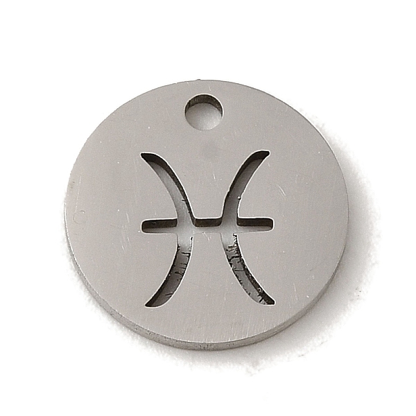 PandaHall 201 Stainless Steel Charms, Laser Cut, Flat Round with Constellation Charm, Pisces, 12x1mm, Hole: 1.5mm 201 Stainless Steel Pisces
PandaHall 201 Stainless Steel Charms, Laser Cut, Flat Round with Constellation Charm, Pisces, 12x1mm, Hole: 1.5mm 201 Stainless Steel Pisces