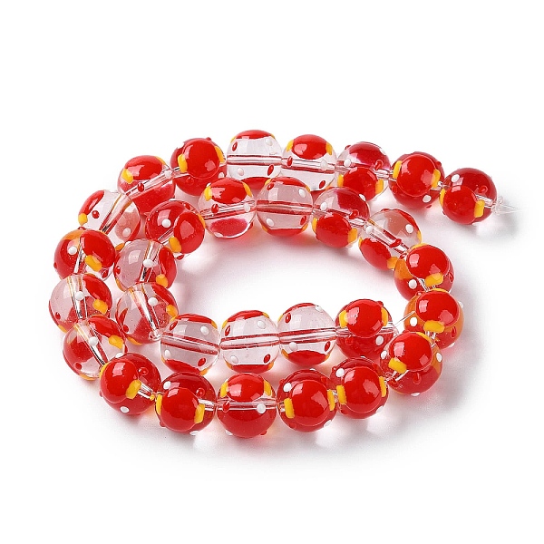 PandaHall Chinese Style Transparent Glass Enamel Beads Strands, Round with Pattern, Lantern, 12~13x11.5mm, Hole: 1.6mm, about 30pcs/strand..., Red
PandaHall Chinese Style Transparent Glass Enamel Beads Strands, Round with Pattern, Lantern, 12~13x11.5mm, Hole: 1.6mm, about 30pcs/strand..., Red
