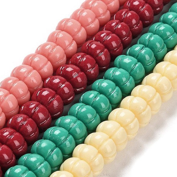PandaHall Synthetic Coral Dyed Beads Strands, Pumpkin, Mixed Color, 11~11.5x6.5~7mm, Hole: 1mm, about 50pcs/strand, 12.99''~13.39''(33~34cm)..., Multicolor
PandaHall Synthetic Coral Dyed Beads Strands, Pumpkin, Mixed Color, 11~11.5x6.5~7mm, Hole: 1mm, about 50pcs/strand, 12.99''~13.39''(33~34cm)..., Multicolor