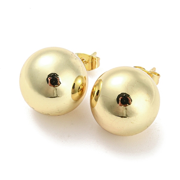 PandaHall Brass Stud Earrings, Round Ball, Real 18K Gold Plated, 28x16mm Brass Round
PandaHall Brass Stud Earrings, Round Ball, Real 18K Gold Plated, 28x16mm Brass Round