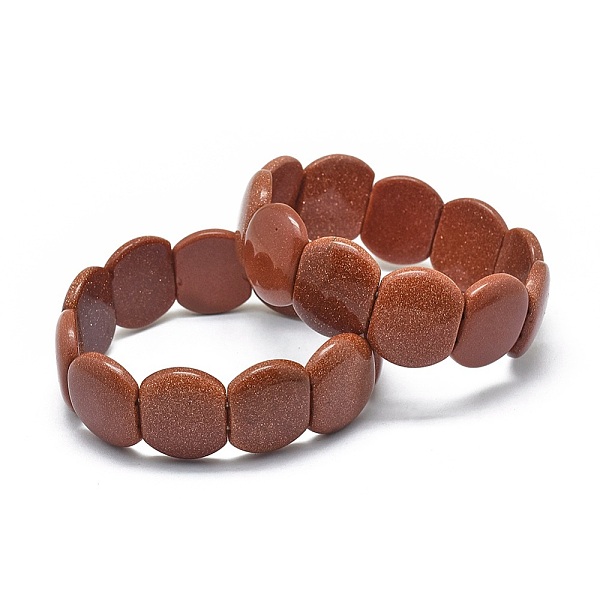 PandaHall Synthetic Goldstone Beads Stretch Bracelets, Rectangle, 2-1/8 inch(5.5cm), 21x17mm Goldstone
PandaHall Synthetic Goldstone Beads Stretch Bracelets, Rectangle, 2-1/8 inch(5.5cm), 21x17mm Goldstone
