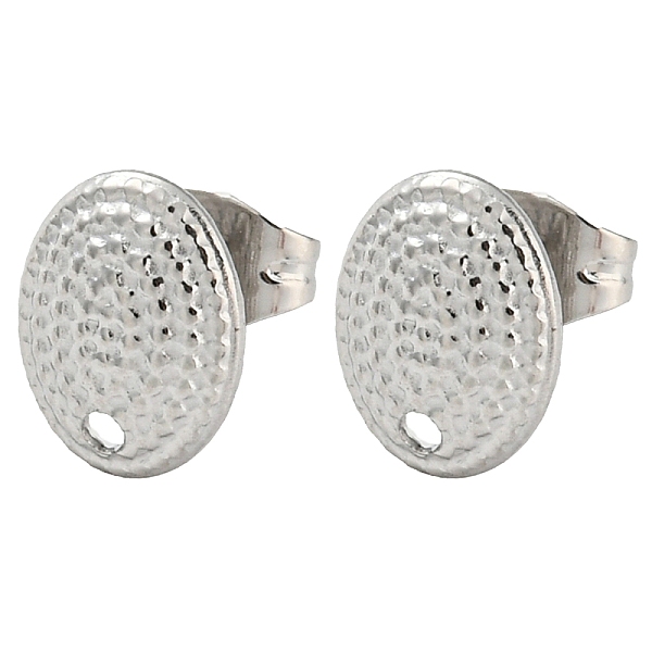 PandaHall 304 Stainless Steel Stud Earring Findings, with Hole, Oval, 10x7.5mm, Hole: 1.2mm, Pin: 0.8mm 304 Stainless Steel Oval
PandaHall 304 Stainless Steel Stud Earring Findings, with Hole, Oval, 10x7.5mm, Hole: 1.2mm, Pin: 0.8mm 304 Stainless Steel Oval