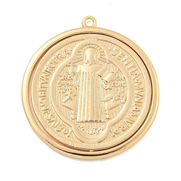 PandaHall Rack Plating Brass Pendants, Cadmium Free & Lead Free, Flat Round, Real 18K Gold Plated, 38x35x2mm, Hole: 2mm Brass Flat Round
PandaHall Rack Plating Brass Pendants, Cadmium Free & Lead Free, Flat Round, Real 18K Gold Plated, 38x35x2mm, Hole: 2mm Brass Flat Round