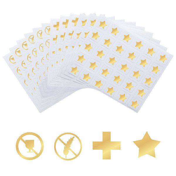 PandaHall Olycraft 80 Sheets 4 Patterns PVC Waterproof Self-Adhesive Sticker Sets, Cartoon Decals for Gift Cards Decoration, Gold Color...
PandaHall Olycraft 80 Sheets 4 Patterns PVC Waterproof Self-Adhesive Sticker Sets, Cartoon Decals for Gift Cards Decoration, Gold Color...