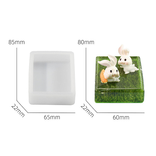 PandaHall DIY Silicone Display Molds, Resin Casting Molds, Clay Craft Mold Tools, White, Rectangle, 87x66x22mm Silicone Rectangle White
PandaHall DIY Silicone Display Molds, Resin Casting Molds, Clay Craft Mold Tools, White, Rectangle, 87x66x22mm Silicone Rectangle White