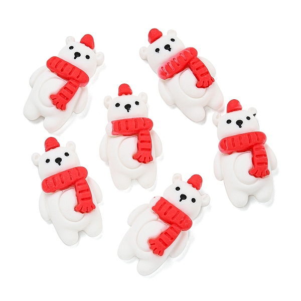 PandaHall Opaque Christmas Resin Decoden Cabochons, Bear with Red Scarf, White, 27x16.5x7mm Resin Bear White
PandaHall Opaque Christmas Resin Decoden Cabochons, Bear with Red Scarf, White, 27x16.5x7mm Resin Bear White