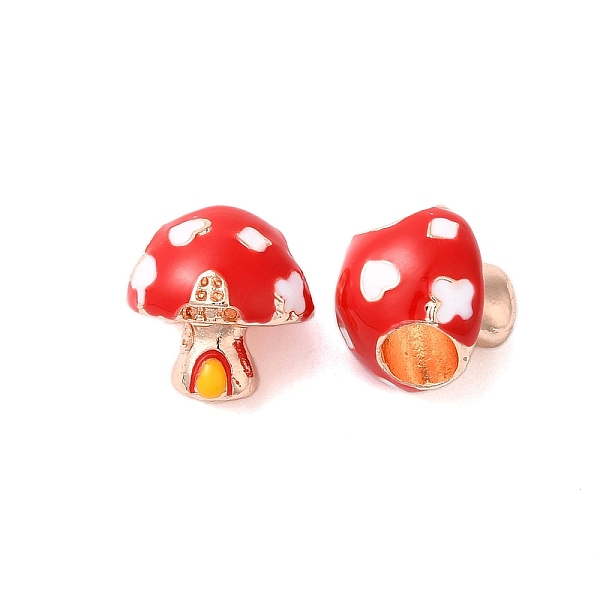 PandaHall Rack Plating Alloy Enamel European Beads, Cadmium Free & Nickel Free & Lead Free, Large Hole Beads, Mushroom House, Rose Gold..., Red
PandaHall Rack Plating Alloy Enamel European Beads, Cadmium Free & Nickel Free & Lead Free, Large Hole Beads, Mushroom House, Rose Gold..., Red