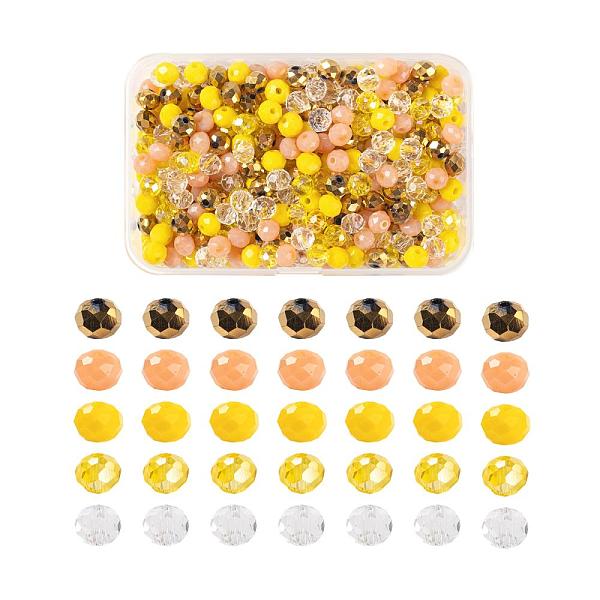 PandaHall 500Pcs 5 Colors Mixed Styles Glass Beads, Faceted, Rondelle, Mixed Color, 100pcs/color Glass Rondelle Multicolor
PandaHall 500Pcs 5 Colors Mixed Styles Glass Beads, Faceted, Rondelle, Mixed Color, 100pcs/color Glass Rondelle Multicolor