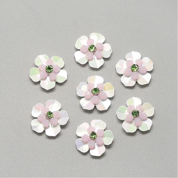 PandaHall Handmade Paillette Ornament Accessories, with Glass and Fabrics Pads, Flower, White, 20x19x6.5mm Plastic Flower White
PandaHall Handmade Paillette Ornament Accessories, with Glass and Fabrics Pads, Flower, White, 20x19x6.5mm Plastic Flower White