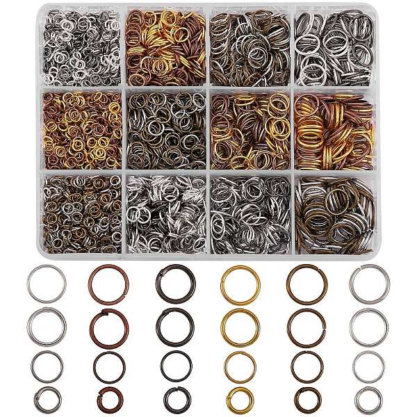 PandaHall 3870Pcs 24 Style Iron Open Jump Rings, Mixed Color, 4~10x0.7~1mm, Inner Diameter: 2.6~8mm Iron
PandaHall 3870Pcs 24 Style Iron Open Jump Rings, Mixed Color, 4~10x0.7~1mm, Inner Diameter: 2.6~8mm Iron