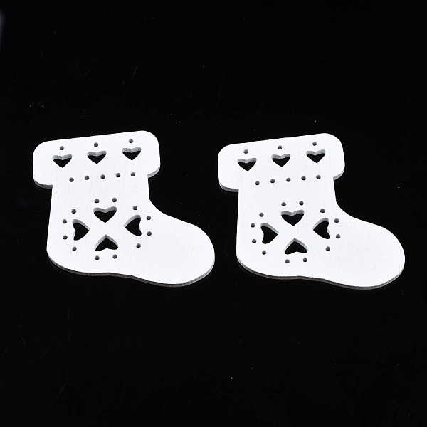 PandaHall Christmas Theme Spray Painted Wood Big Pendants, Christmas Sock, White, 51x50x2.5mm, Hole: 1.2mm Wood Christmas Socking White
PandaHall Christmas Theme Spray Painted Wood Big Pendants, Christmas Sock, White, 51x50x2.5mm, Hole: 1.2mm Wood Christmas Socking White