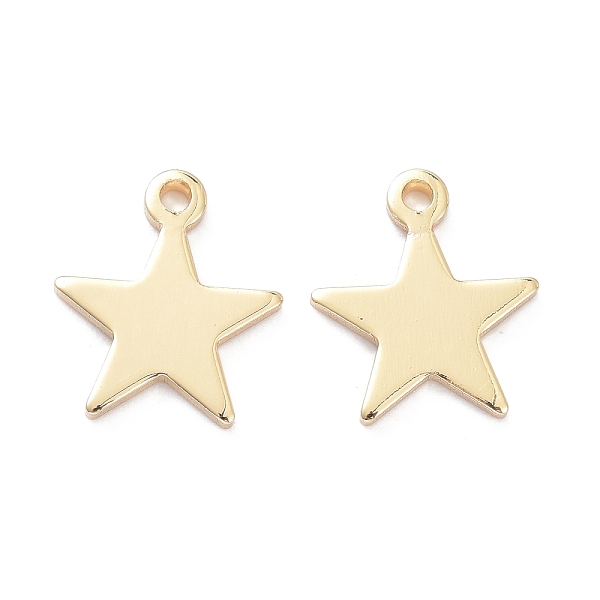 PandaHall Brass Pendants, Long-Lasting Plated, Star, Real 14K Gold Plated, 11.5x10x1mm, Hole: 1.2mm Brass Star
PandaHall Brass Pendants, Long-Lasting Plated, Star, Real 14K Gold Plated, 11.5x10x1mm, Hole: 1.2mm Brass Star