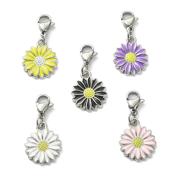 PandaHall Alloy Enamel Pendant Decorations, with Stainless Steel Lobster Claw Clasps, Flower, Platinum, 27.5mm Alloy+Enamel Flower..., Multicolor
PandaHall Alloy Enamel Pendant Decorations, with Stainless Steel Lobster Claw Clasps, Flower, Platinum, 27.5mm Alloy+Enamel Flower..., Multicolor