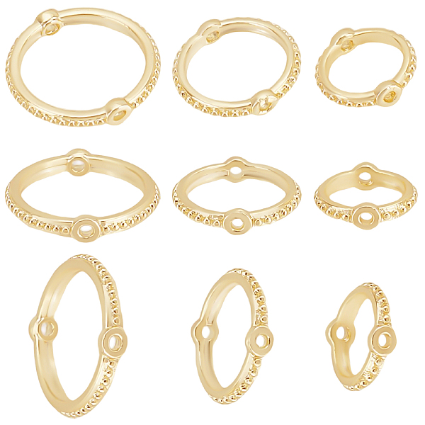 PandaHall Beebeecraft 1 Box 30Pcs 3 Size Round Bead Frames 14K Gold Plated Double Hole Circle Bead Frames for Earring Bracelet Necklace...
PandaHall Beebeecraft 1 Box 30Pcs 3 Size Round Bead Frames 14K Gold Plated Double Hole Circle Bead Frames for Earring Bracelet Necklace...