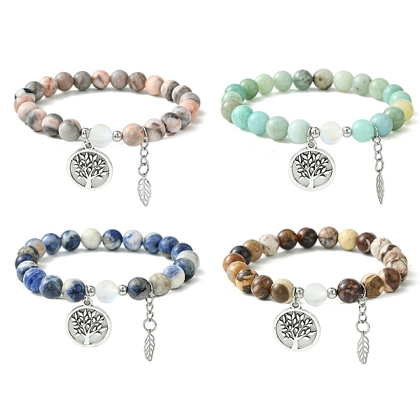 PandaHall Natural & Synthetic Gemstone Stretch Bracelets, Alloy Tree of Life Charms Bracelets for Women, Inner Diameter: 2 inch(5.2cm)...
PandaHall Natural & Synthetic Gemstone Stretch Bracelets, Alloy Tree of Life Charms Bracelets for Women, Inner Diameter: 2 inch(5.2cm)...