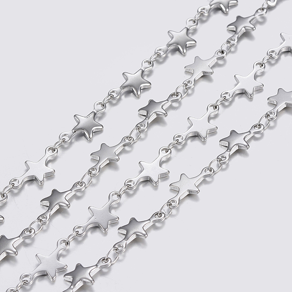 PandaHall 3.28 Feet 304 Stainless Steel Chains, Star Link Chains, Soldered, Stainless Steel Color, 12x6x1mm 304 Stainless Steel
PandaHall 3.28 Feet 304 Stainless Steel Chains, Star Link Chains, Soldered, Stainless Steel Color, 12x6x1mm 304 Stainless Steel