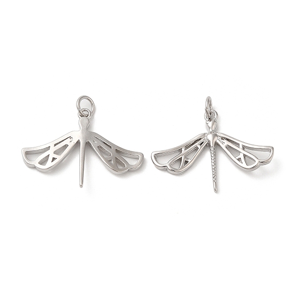 PandaHall Eco-Friendly Brass Pendants, with Jump Ring, Lead Free & Cadmium Free, Dragonfly Charm, Platinum, 20x27x3mm, Hole: 3mm Brass...
PandaHall Eco-Friendly Brass Pendants, with Jump Ring, Lead Free & Cadmium Free, Dragonfly Charm, Platinum, 20x27x3mm, Hole: 3mm Brass...