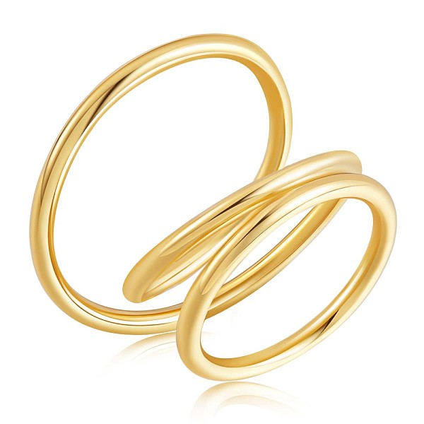 PandaHall 925 Sterling Silver Interlock Triple Loops Chunky Ring, Wire Wrap Jewelry for Women, Golden, US Size 6 1/2(16.9mm) Sterling Silver
PandaHall 925 Sterling Silver Interlock Triple Loops Chunky Ring, Wire Wrap Jewelry for Women, Golden, US Size 6 1/2(16.9mm) Sterling Silver