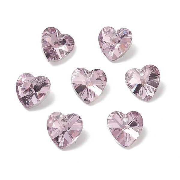 PandaHall Faceted Glass Charms, Heart, Back Plated, Lavender Blush, 14x14x7.5mm, Hole: 1.4mm Glass Heart
PandaHall Faceted Glass Charms, Heart, Back Plated, Lavender Blush, 14x14x7.5mm, Hole: 1.4mm Glass Heart